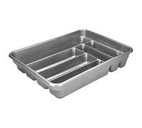 ORYX Porte-couverts en plastique pour tiroir Couleur argent 40 x 30 x 7 cm.