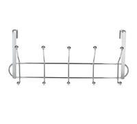 ORYX Porte-manteau chromé pour porte 5/10 crochets. Finition métallique.