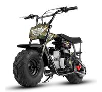 ORYXEARTH 105CC 4-Temps Dirt Bike Pocket Bike, Cross Benzin pour Enfants, Pneus Larges Tout-Terrain, Moto Cross Enfant, Mini Moto Motocross, Autocollants DIY à Partir de 13 Ans (Vert Militaire)