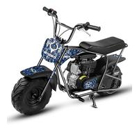 ORYXEARTH 105CC 4-Temps Dirt Bike Pocket Bike, Cross Benzin pour Enfants, Pneus Larges Tout-Terrain, Moto Cross Enfant, Mini Moto Motocross, Autocollants DIY à Partir de 13 Ans (Bleu)