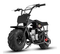 ORYXEARTH 105CC Mini Moto 4 Temps Pocket Bike Dirt Bike, Moto Cross Enfant, Benzin Haute Performance, Pneus Larges Tout-Terrain, Motocross, Autocollants DIY à Partir de 13 Ans (Noir)