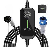Oryxearth JATRHG 7,2 KW Chargeur EV Type 2 72 A Câble de 5 m Portable & Monophasé - Station de Charge pour Voitures électriques (P1 7,2 KW 5 m)