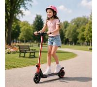 ORYXEARTH Trottinette Electrique Enfant, Trottinette électrique Enfant ado | 6-16 ans, pliable 80*38*35,5cm, 6,5kg, double frein, 16 km/h Max., Éclairage LED, montée facile, 5-8 km d'autonomie