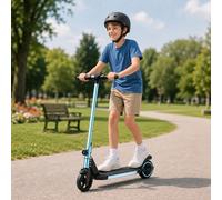 ORYXEARTH Trottinette Electrique Enfant, Trottinette électrique Enfant ado | 6-16 ans, pliable 80*38*35,5cm, 6,5kg, double frein, 16 km/h Max., Éclairage LED, montée facile, 5-8 km d'autonomie
