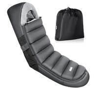 Orzbow Chanceliere Bebe Poussette,Hivers Longue Chanceliere Universelle pour Poussette avec Fermeture Éclair,Imperméable,Particules Antidérapantes,Amovible,Lavable Machine,Chaude,104*44cm,Gris Foncé