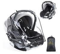 Orzbow Habillage Pluie Cosy Universel,Respirant Protection Pluie Cosy avec Porte Roulante à Velcro,Transparent Habit de Pluie pour Maxi cosi,Cybex,Bébé Confort etc.