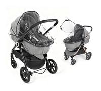 Orzbow Habillage Pluie Universelle pour Poussette & Nacelle, Respirante Protection Pluie Poussette & Nacelle avec Fenêtre, EVA de Qualité Alimentaire,Facile à Installer,Inodore et Durable,Transparente