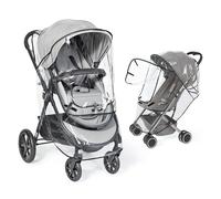 Orzbow Habillage Pluie Universelle pour Poussette,Respirante Protection Pluie Poussette Universelle avec Fenêtre, EVA de Qualité Alimentaire,Facile à Installer,Inodore et Durable,Noir