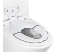 Orzbow Pliable Reducteur Toilette Enfant, Portable Réducteurs de Toilettes avec Caoutchouc Mou Barrière à L'urine, Universel Adaptateur Toilette Enfant, Longueur Ajustable, Facile à Installer, Blanc