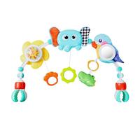 Orzbow Poussette Bebe Jouet Fille, 6-in-1 Arche Eveil Bebe avec Jouet Sensoriel Bebe pour Développer les Capacités Motrices, Mobile Lit Bébé pour Siège Auto Bebe & Transat pour 0-12 Mois, Éléphant