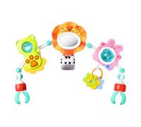 Orzbow Poussette Bebe Jouet Fille, 6-in-1 Arche Eveil Bebe avec Jouet Sensoriel Bebe pour Développer Les Capacités Motrices, Mobile Lit Bébé pour Siège Auto Bebe & Transat pour 0-12 Mois, Lion