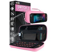 Orzly Étui de Transport pour Console Nintendo Switch 2 (2025), étui Rigide avec Rangement Intelligent pour Accessoires et 20 Poches pour Jeux, édition Coffret Cadeau