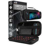 Orzly Étui de Transport pour Console Nintendo Switch 2 (2025), étui Rigide avec Rangement Intelligent pour Accessoires et 20 Poches pour Jeux, édition Coffret Cadeau