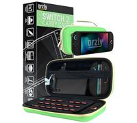Orzly Étui de Transport pour Console Nintendo Switch 2 (2025), étui Rigide avec Rangement Intelligent pour Accessoires et 20 Poches pour Jeux, édition Coffret Cadeau