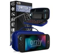 Orzly Étui de Transport pour Console Nintendo Switch 2 (2025), étui Rigide avec Rangement Intelligent pour Accessoires et 20 Poches pour Jeux, édition Coffret Cadeau