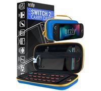 Orzly Étui de Transport pour Console Nintendo Switch 2 (2025), étui Rigide avec Rangement Intelligent pour Accessoires et 20 Poches pour Jeux, édition Coffret Cadeau