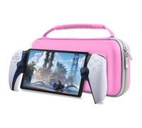 Orzly Étui de Transport Rose conçu pour Le Lecteur à Distance PlayStation Portal pour Console PS5 pouvant contenir des Accessoires, Une Protection de Voyage et de Stockage pour Le Chargeur de Casque