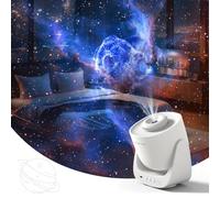 Orzorz Projecteur d'étoiles, veilleuse galaxie, projecteur de planétarium avec batterie rechargeable, lumière du ciel, décoration de salon, véritable nébuleuse étoilée, présentation de planète pour