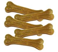 Os à mâcher compressé de qualité en cuir brut pour chiensCompressé, de très bonne qualité, pour différentes tailles de chiots et permet la diminution de la plaque dentaire.