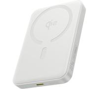 OS-Baseus EnerFill FM12 Qi2 Magnetic Power Bank 10 000 mAh 22,5 W Blanc Lune + Câble USB-C vers USB-C 20 V/3 A 30 cm Blanc