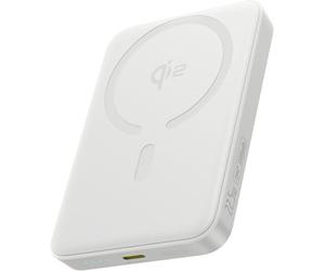 OS-Baseus EnerFill FM12 Qi2 Magnetic Power Bank 10 000 mAh 22,5 W Blanc Lune + Câble USB-C vers USB-C 20 V/3 A 30 cm Blanc