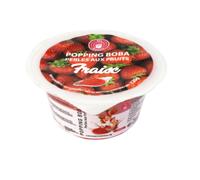 O'S BUBBLE Popping Boba Perles pour bubble tea saveur fraise - 120 g