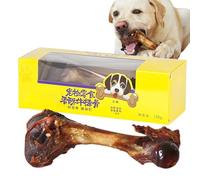 Os de bœuf pour chiens, véritable os pour chiens,Os de jarret de bœuf pour jeu à mâcher pour chien | Friandises pour chiens de grande race, os de moelle de chien sain, jouets à mâcher agressifs pour c