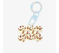 Os de chien en acrylique imprimé vin rouge, ornement pour animaux domestiques, porte-clés, emballage de cadeaux, pour les amoureux des animaux