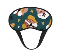 Os de chien mignons, pattes de chiot, cœurs d'amour colorés,Masques de sommeil occultants, cache-yeux couvrants, masques de sommeil anti-lumière