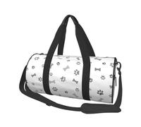 Os de Chien Patte de Chien, Sac de Voyage de Grande capacité, Sac à Main Rond, Sac de Voyage de Sport, fourre-Tout, Sac de Fitness