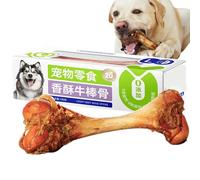 Os de moelle pour chiens - Os à mâcher pour chiens avec manche en boeuf résistant | Jouets naturels à mâcher pour chiens pour jouer en intérieur et en extérieur