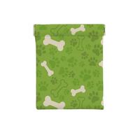 Os de Patte de Chien Vert, Sac de Rangement pour Femmes, Portefeuille supérieur à Presser, Petit Porte-Monnaie, Pochette de Changement