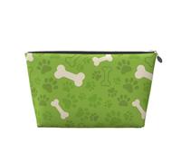 Os de Patte de Chien Vert, Trousse de Toilette Trousse de Maquillage Sac à cosmétiques Trousse de Toilette de Voyage Portable