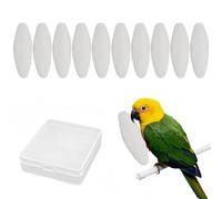 Os de Seiche Oiseaux,10 PCS Os Seiche,Os de Seiche pour Tortue,Os de Seiches Perroquet,Os de Seiches Jouets à Mâcher pour Reptiles Tortues Escargots,8-10cm,avec Boîte en Plastique