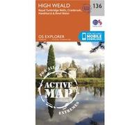 Os Explorer Map Active (136) High Weald, Royal Tunbridge Wells (Os Explorer Active Map) (Map) Ordnance Survey, (Auteur)
