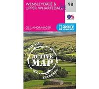 OS Landranger Active Map 98 Wensleydale & Upper Wharfedale - [Version Originale] Inconnu (Auteur)