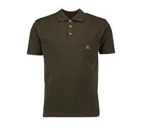 OS Trachten® T-shirt polo Springender Hirsch jagdliches sans bras Olive/vert avec poche poitrine de qualité supérieure, Olive (vert), 6XL (64)