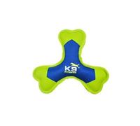 os tripale en nylon résistant avec organe sonore - bleu et vert - pour chien