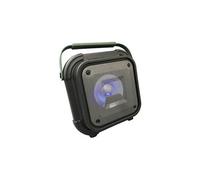 OS01BT Radio de chantier FM AUX, Bluetooth, FM, USB avec fonction karaoké, protégé contre les projections deau, rechargeable vert