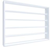OsadoL bibliothèque accroché au mur 5 tablettes blanc.