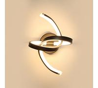 Osairous Applique Murale Interieur, 16W Appliques LED Design Courbe, Lampe Murale Moderne en Acryliquel pour Chambre, Salon, Hôtel, Escalier, Allée, 3000K Blanc Chaud