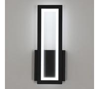 Osairous Applique Murale Intérieure LED, 16W 1800LM Lampe Murale Noir Moderne Acrylique, Luminaire Mural Lumière Blanche 6500K pour Chambre, Salon, Couloir, Escalier, 32CM