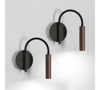 Osairous Applique Murale LED Interieur, 2 Pièces Lampe Chevet Murale 4W, Lampes de Lecture Spot LED pour Chambre Salon Bureau, Lumière Blanche Froide 6500K