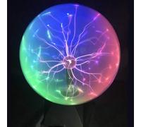 Osairous Boule de Plasma 3 Lumières de Couleur, 6 Pouces Diamètre 15CM Lampe à Plasma Magique par Contact et Voix, Boule Magique Lamp pour les Fêtes d'enfants, Décoration, Noël