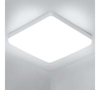 Osairous Plafonnier LED 36W, 6500K 2070LM Lampe De Plafond, IP44 Plafonnier Salle De Bain LED, Ø23cm Lumière Blanche Luminaire Pour Chambre, Salle De Bain, Cuisine, Couloir, Balcon