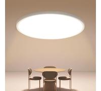 Osairous Plafonnier LED Ø40cm, 36W 3980LM Lampe De Plafond, IP44 Plafonnier Salle De Bain LED, 3000K Lumière Chaude Luminaire Pour Chambre, Salle De Bain, Cuisine, Couloir, Balcon