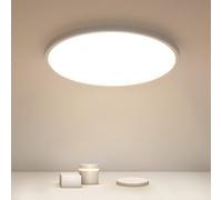 Osairous Plafonnier LED Ø40cm, 36W 3980LM Lampe De Plafond, IP44 Plafonnier Salle De Bain LED, 4500K Lumière Naturelle Luminaire Pour Chambre, Salle De Bain, Cuisine, Couloir, Balcon