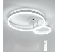 Osairous Plafonnier LED, 42W 4725LM Moderne Luminaire Plafonnier Dimmable avec Télécommandé 3000K-6500K, Fonction Mémoire, Lampe de Plafond Rond pour Salon Chambre Cuisine Couloir, Ø50cm