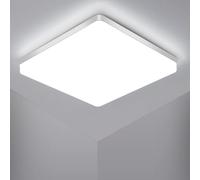 Osairous Plafonnier LED 48W, 6500K 2200LM Lampe De Plafond, IP44 Plafonnier Salle De Bain LED, Ø30cm Lumière Blanche Luminaire Pour Chambre, Salle De Bain, Cuisine, Couloir, Balcon