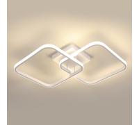 Osairous Plafonnier LED moderne 42 W 4725 lm Blanc 64 cm Carré Lampe de cuisine Plafonnier acrylique 4500 K pour cuisine, salle à manger, salon, bureau, naturel